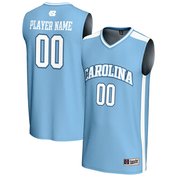 North Carolina Tar Heels NIL Pick-A-Player Lightweight Basketball Fashion Jersey - Light Blue