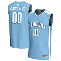 North Carolina Tar Heels Basketball Jersey, Light Blue Fashion Sportswear Jersey Shirt, Sleeveless Athletic Tank Jersey, Casual Gift for Men