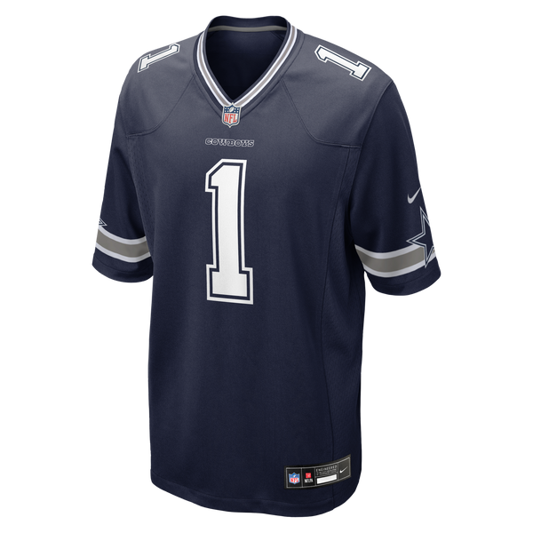 Dallas Cowboys Number 1 Groom Navy Game Jersey