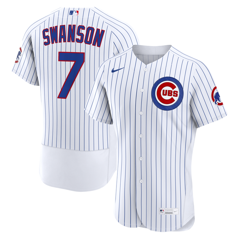 Dansby Swanson Chicago Cubs Baseball Jersey, White Sportswear Jersey Shirt, Lightweight Breathable Athletic Jersey, Casual Gift for Men