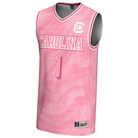 South Carolina Gamecocks Basketball Jersey, Pink Lightweight Sportswear Jersey Shirt, Sleeveless Athletic Tank Jersey, Casual Gift for Men
