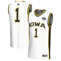Iowa Hawkeyes Basketball Jersey, White Fashion Lightweight Sportswear Jersey Shirt, Sleeveless Athletic Tank Jersey, Casual Gift for Men