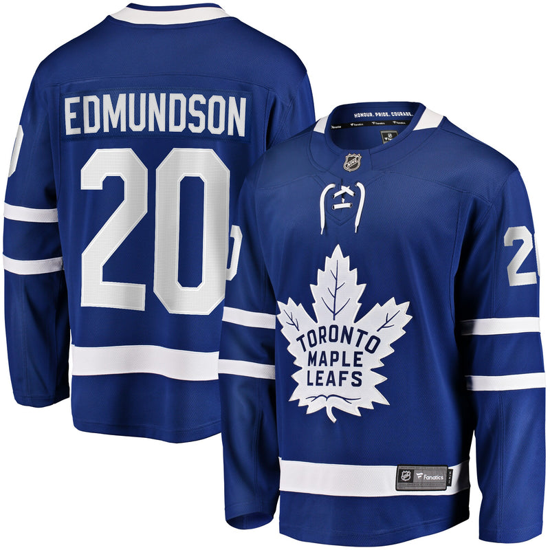 Joel Edmundson Toronto Maple Leafs Hockey Jersey, Blue Breakaway Sportswear Jersey Shirt, Long Sleeve Hockey Sweater Jersey, Casual Gift for Men