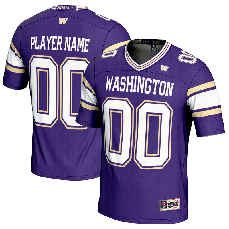 Washington Huskies Football Jersey, Purple Sportswear Jersey Shirt, Lightweight Breathable Athletic Jersey, Casual Gift for Men, Style 5233561