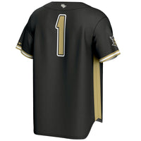 UCF Knights Baseball Jersey, Black Sportswear Jersey Shirt, Lightweight Breathable Athletic Jersey, Casual Gift for Men, Style 200098788