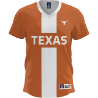 Texas Longhorns Soccer Jersey, Burnt Orange Fashion Sportswear Jersey Shirt, Lightweight Breathable Athletic Jersey, Casual Gift for Men