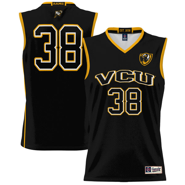 #38 VCU Rams Lightweight Basketball Jersey - Black