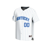 Kentucky Wildcats Baseball Jersey, White Pinstripe Fashion Sportswear Jersey Shirt, Lightweight Breathable Athletic Jersey, Casual Gift for Men