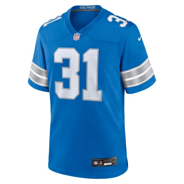 Detroit Lions Kerby Joseph Blue Team Game Jersey
