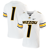 Missouri Tigers Football Jersey, White Replica Sportswear Jersey Shirt, Lightweight Breathable Athletic Jersey, Casual Gift for Men