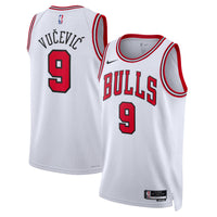 Nikola Vučević Chicago Bulls Basketball Jersey, White Swingman Sportswear Jersey Shirt, Sleeveless Athletic Tank Jersey, Casual Gift for Men