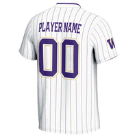 Washington Huskies Softball Jersey, White Lightweight Sportswear Jersey Shirt, Lightweight Breathable Athletic Jersey, Casual Gift for Men
