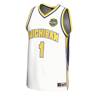 Michigan Wolverines Basketball Jersey, White Fashion Sportswear Jersey Shirt, Sleeveless Athletic Tank Jersey, Casual Gift for Men