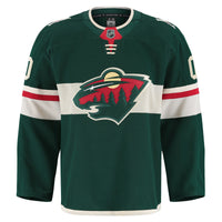 Minnesota Wild Hockey Jersey, Green Authentic Sportswear Jersey Shirt, Long Sleeve Hockey Sweater Jersey, Casual Gift for Men, Style 202056768