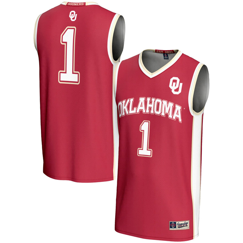 Oklahoma Sooners Basketball Jersey, Crimson Lightweight Sportswear Jersey Shirt, Sleeveless Athletic Tank Jersey, Casual Gift for Men