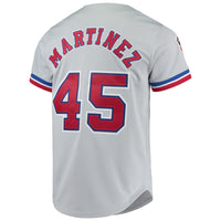 Montreal Expos Pedro Martinez Gray Cooperstown Baseball Jersey, Sportswear Jersey Shirt, Lightweight Athletic Jersey, Casual Gift for Men