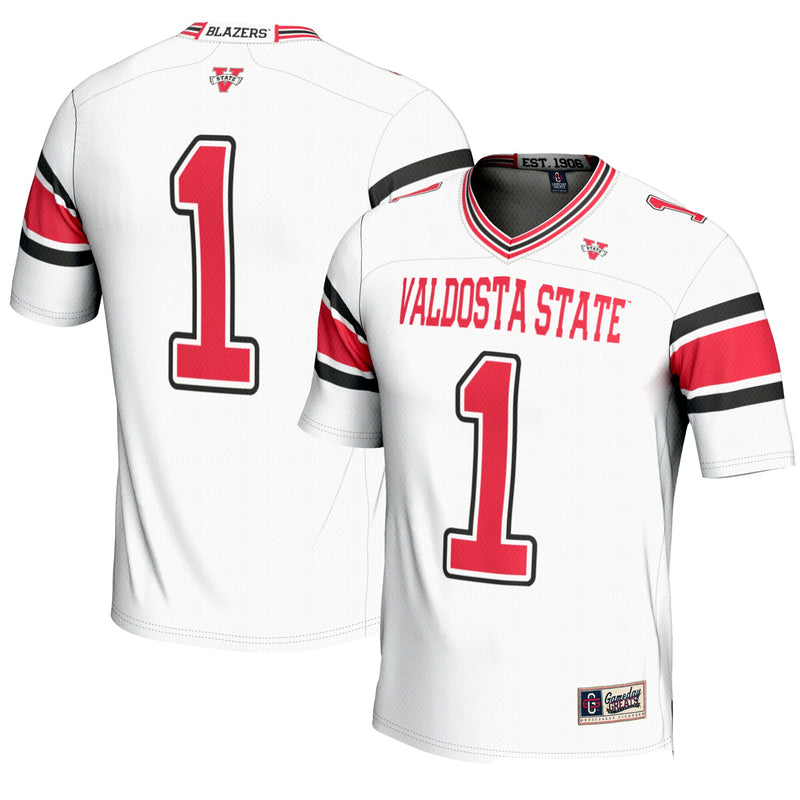 Valdosta State Blazers Football Jersey, White Sportswear Jersey Shirt, Lightweight Breathable Athletic Jersey, Casual Gift for Men