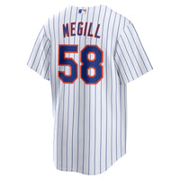 Tylor Megill New York Mets Baseball Jersey, White Replica Sportswear Jersey Shirt, Lightweight Breathable Athletic Jersey, Casual Gift for Men