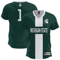 Michigan State Spartans Soccer Jersey, Sportswear Jersey Shirt, Lightweight Breathable Athletic Jersey, Casual Gift for Men, Style 200422649