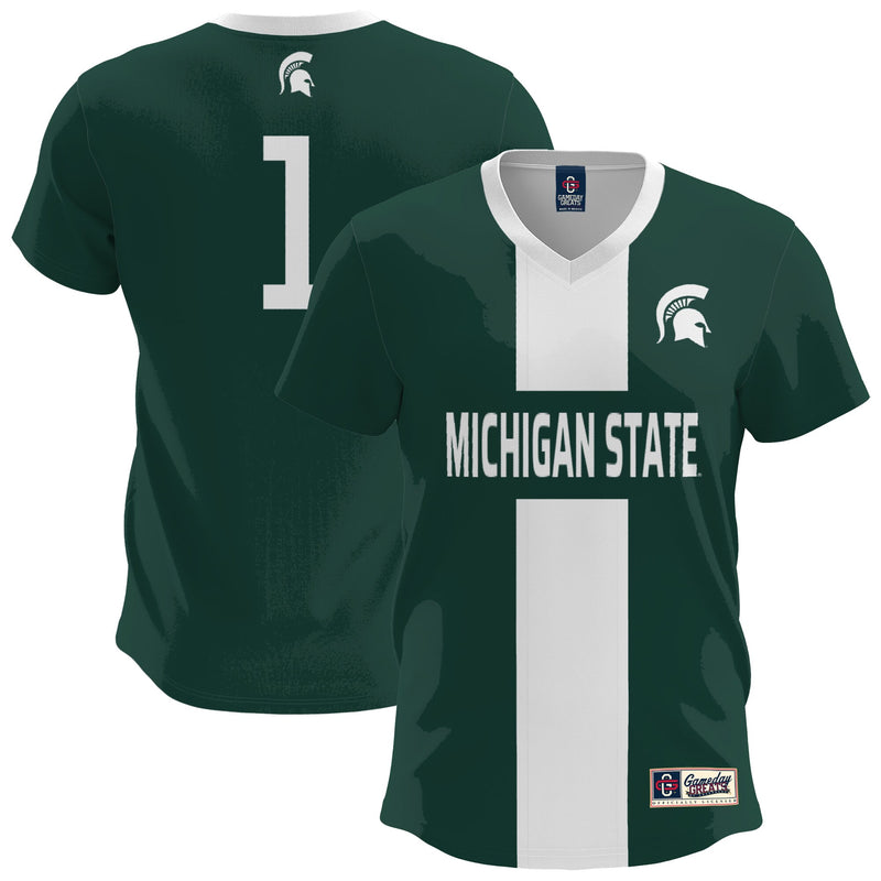 Michigan State Spartans Soccer Jersey, Sportswear Jersey Shirt, Lightweight Breathable Athletic Jersey, Casual Gift for Men, Style 200422649