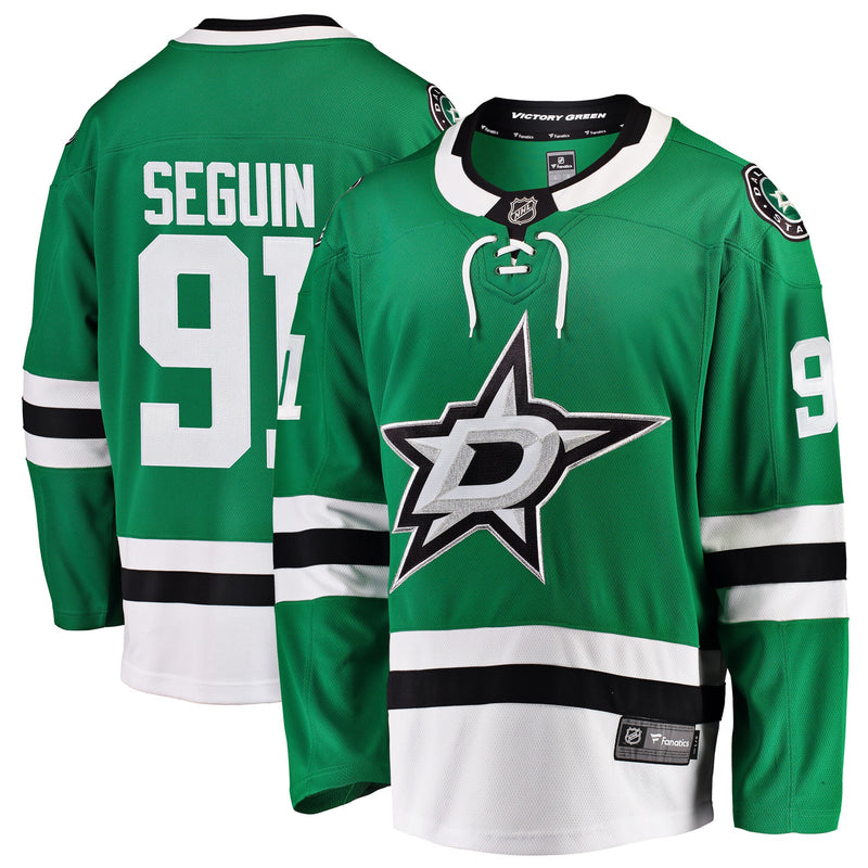 Tyler Seguin Dallas Stars Hockey Jersey, Green Breakaway Home Sportswear Jersey Shirt, Long Sleeve Hockey Sweater Jersey, Casual Gift for Men