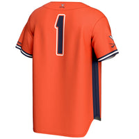 Virginia Cavaliers Baseball Jersey, Orange Sportswear Jersey Shirt, Lightweight Breathable Athletic Jersey, Casual Gift for Men, Style 200098789