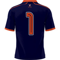 Virginia Cavaliers Lacrosse Jersey, Navy Sportswear Jersey Shirt, Lightweight Breathable Athletic Jersey, Casual Gift for Men, Style 200099631
