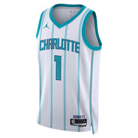 LaMelo Ball Charlotte Hornets Basketball Jersey, White Swingman Sportswear Jersey Shirt, Sleeveless Athletic Tank Jersey, Casual Gift for Men