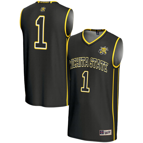 Wichita State Shockers #1 Basketball Jersey - Black