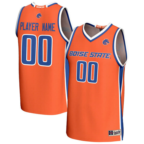 Boise State Broncos Lightweight Collegiate Basketball NIL Pick-A-Player Fashion Jersey - Orange