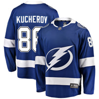 Nikita Kucherov Tampa Bay Lightning Hockey Jersey, Sportswear Jersey Shirt, Long Sleeve Hockey Jersey, Casual Gift for Men, Style 3000899