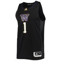 Washington Huskies Basketball Jersey, Black Swingman Sportswear Jersey Shirt, Sleeveless Athletic Tank Jersey, Casual Gift for Men