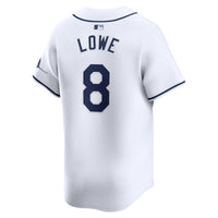 Brandon Lowe Tampa Bay Rays Baseball Jersey, White Limited Sportswear Jersey Shirt, Lightweight Breathable Athletic Jersey, Casual Gift for Men