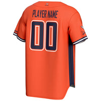 Virginia Cavaliers Baseball Jersey, Orange Sportswear Jersey Shirt, Lightweight Breathable Athletic Jersey, Casual Gift for Men, Style 200097241