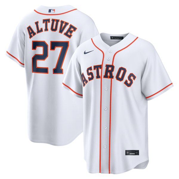 Houston Astros Jose Altuve White Home Replica Jersey