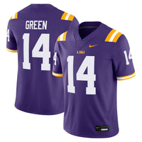 LSU Tigers Football Jersey, Purple Game Sportswear Jersey Shirt, Lightweight Breathable Athletic Jersey, Casual Gift for Men, Style 204654079