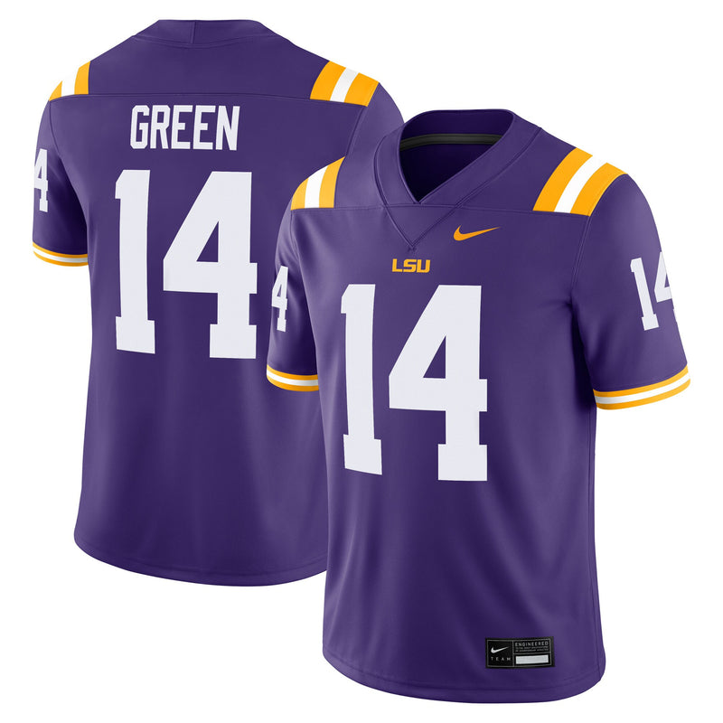 LSU Tigers Football Jersey, Purple Game Sportswear Jersey Shirt, Lightweight Breathable Athletic Jersey, Casual Gift for Men, Style 204654079