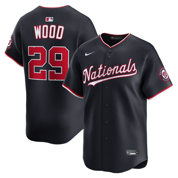 Washington Nationals James Wood Navy Alternate Limited Player Jersey