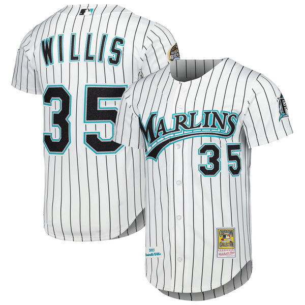 Florida Marlins Dontrelle Willis White Cooperstown Collection Authentic Jersey
