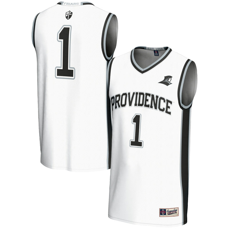 Providence Friars Basketball Jersey, White Lightweight Sportswear Jersey Shirt, Sleeveless Athletic Tank Jersey, Casual Gift for Men