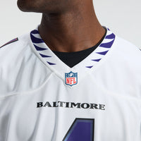 Zay Flowers Baltimore Ravens Football Jersey, White Game Sportswear Jersey Shirt, Lightweight Breathable Athletic Jersey, Casual Gift for Men