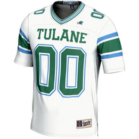 Tulane Green Wave Football Jersey, White Sportswear Jersey Shirt, Lightweight Breathable Athletic Jersey, Casual Gift for Men, Style 200594287