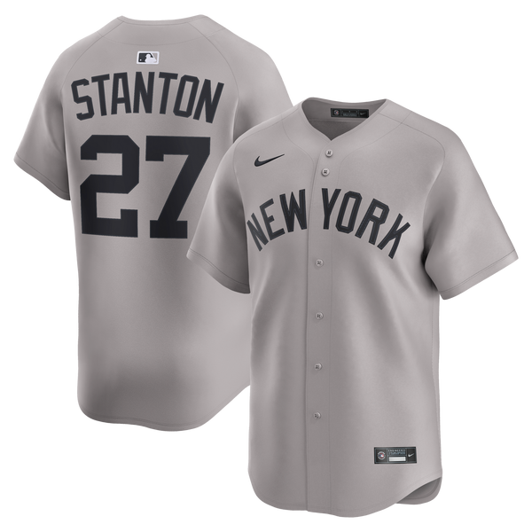 New York Yankees Giancarlo Stanton Gray Road Limited Jersey