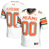 Miami Hurricanes Football Jersey, White Sportswear Jersey Shirt, Lightweight Breathable Athletic Jersey, Casual Gift for Men, Style 200724645