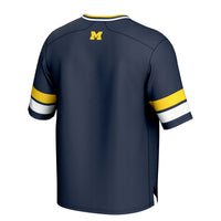 Michigan Wolverines Football Jersey, Navy Sportswear Jersey Shirt, Lightweight Breathable Athletic Jersey, Casual Gift for Men, Style 202016060