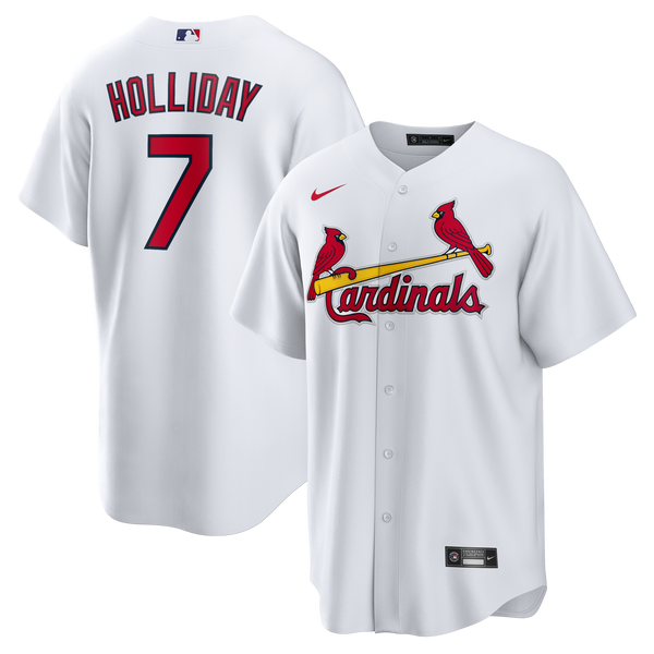 St. Louis Cardinals Matt Holliday White Home Retired Player Replica Jersey