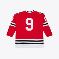 Bobby Hull Chicago Blackhawks Hockey Jersey, Red Sportswear Jersey Shirt, Long Sleeve Hockey Sweater Jersey, Casual Gift for Men