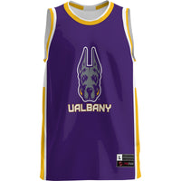 UAlbany Great Danes Basketball Jersey, Purple Lightweight Sportswear Jersey Shirt, Sleeveless Athletic Tank Jersey, Casual Gift for Men