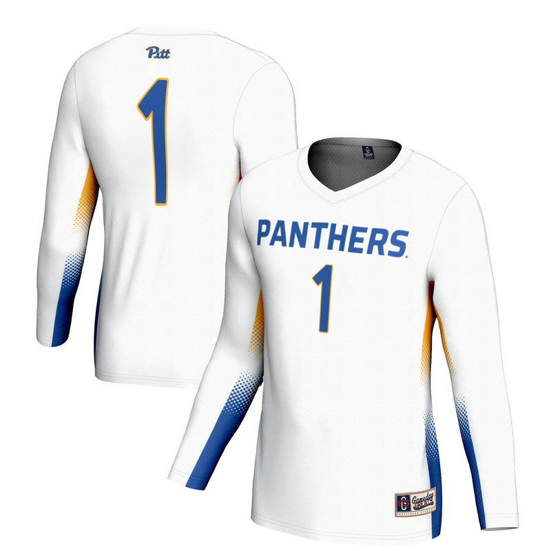 Pitt Panthers Volleyball Jersey, White Lightweight Sportswear Jersey Shirt, Lightweight Breathable Athletic Jersey, Casual Gift for Men
