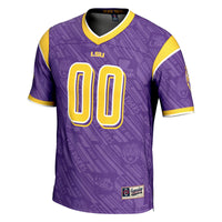 LSU Tigers Football Jersey, Purple Sportswear Jersey Shirt, Lightweight Breathable Athletic Jersey, Casual Gift for Men, Style 201093847